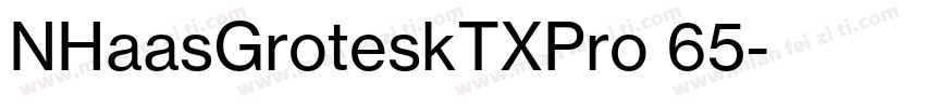 NHaasGroteskTXPro 65字体转换